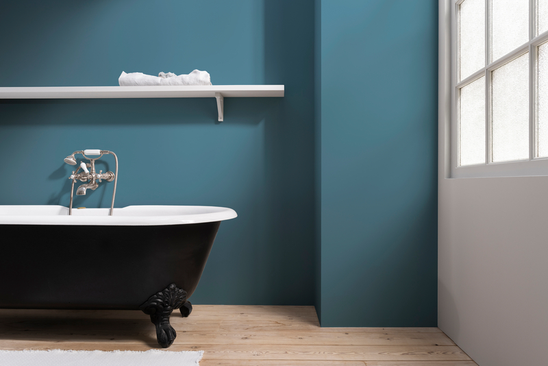 Boathouse Blue by Dulux Heritage shown in an interior