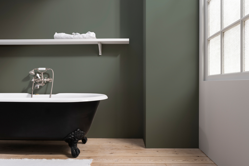 Waxed Khaki by Dulux Heritage shown in an interior