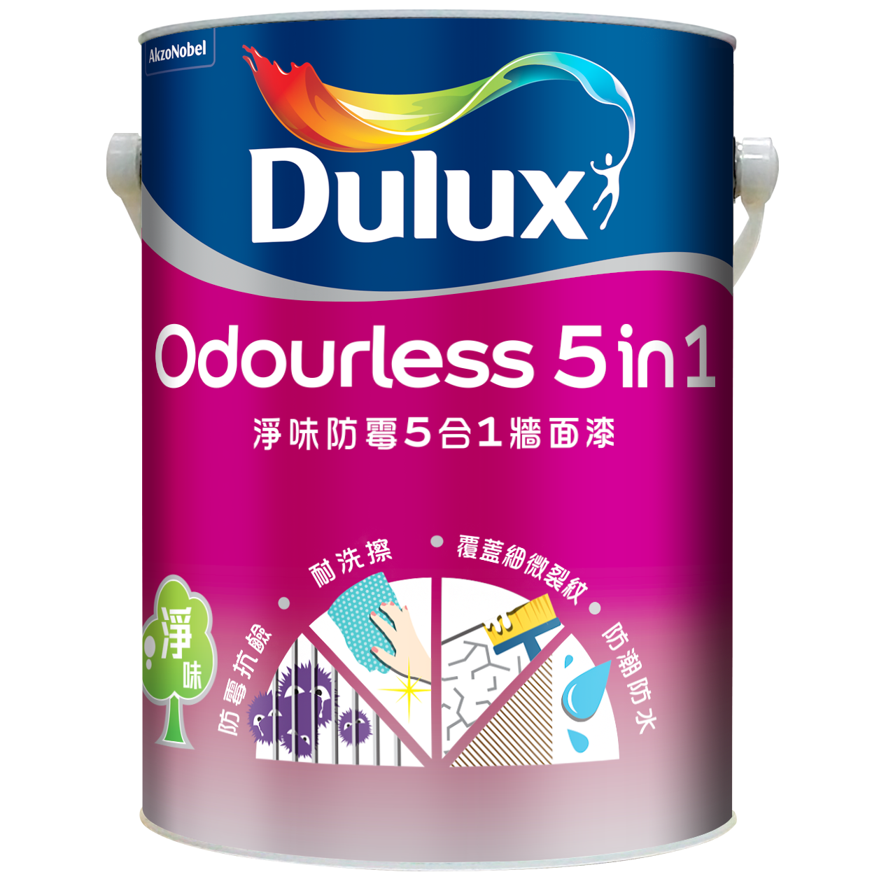 多樂士淨味防霉5合1牆面漆