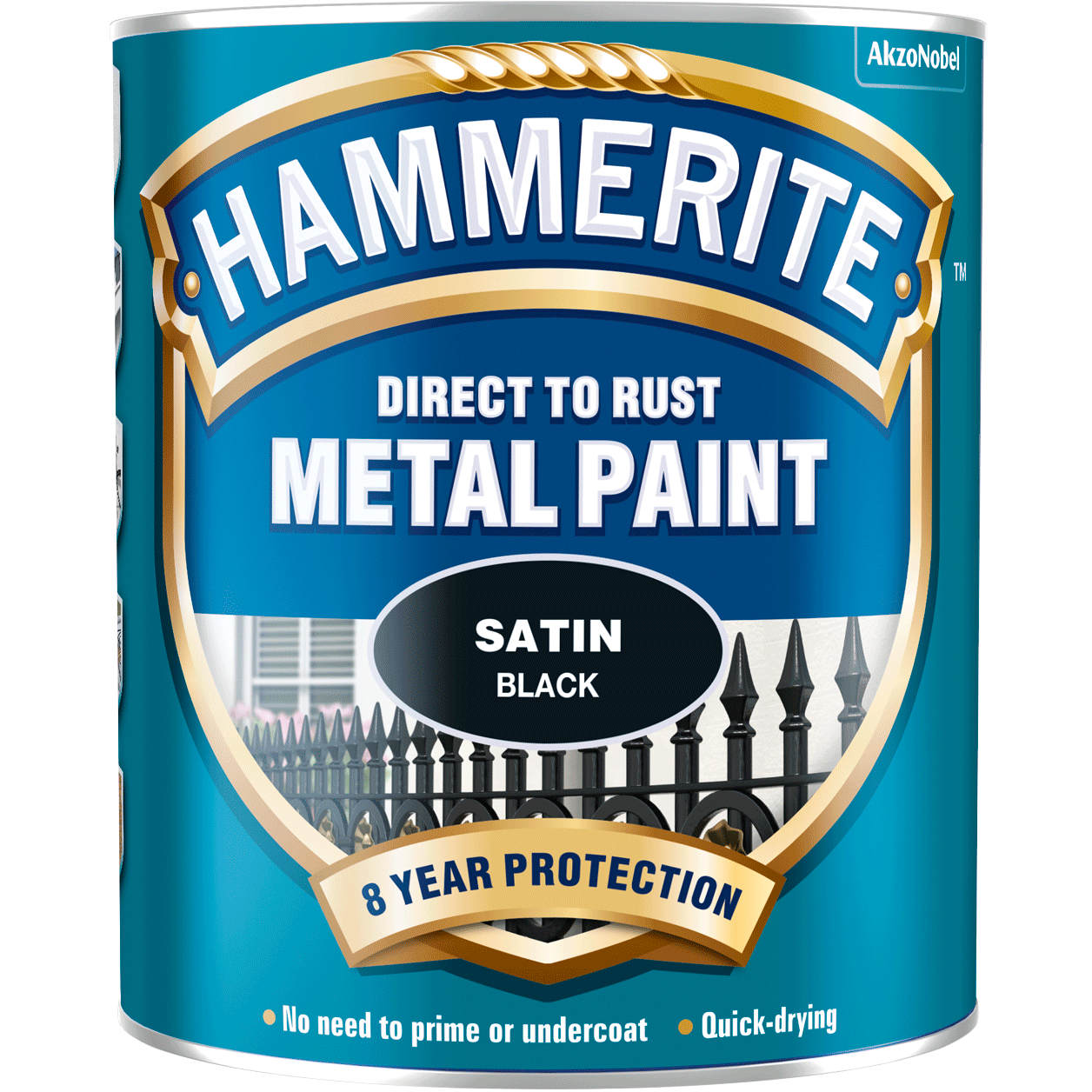 Hammerite Direct to Rust Metal Paint - Satin Finish
