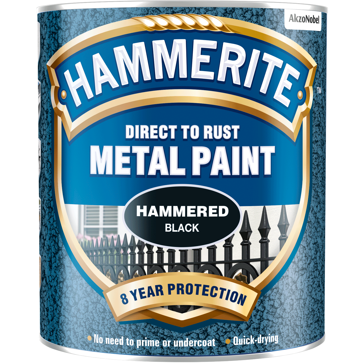 Hammerite Direct to Rust Metal Paint - Hammered Finish