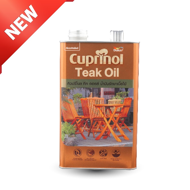 น้ำมันรักษาเนื้อไม้ คิวปรีโนล ทีค ออยล์