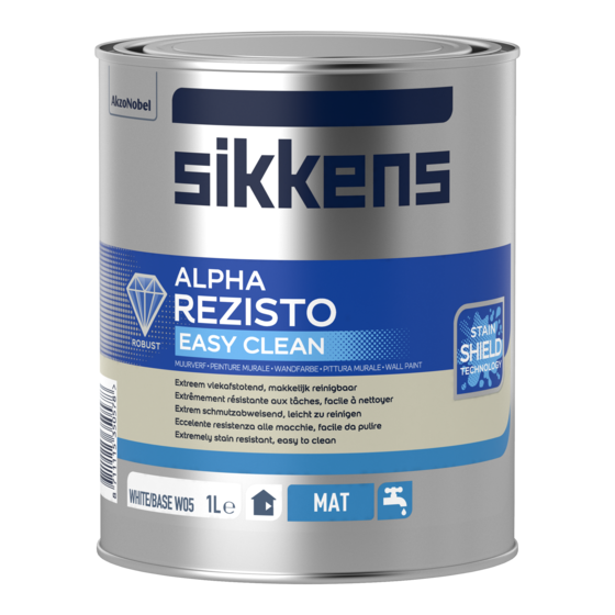 SIKKENS Alpha Rezisto Easy Clean, Base W05, 1 l