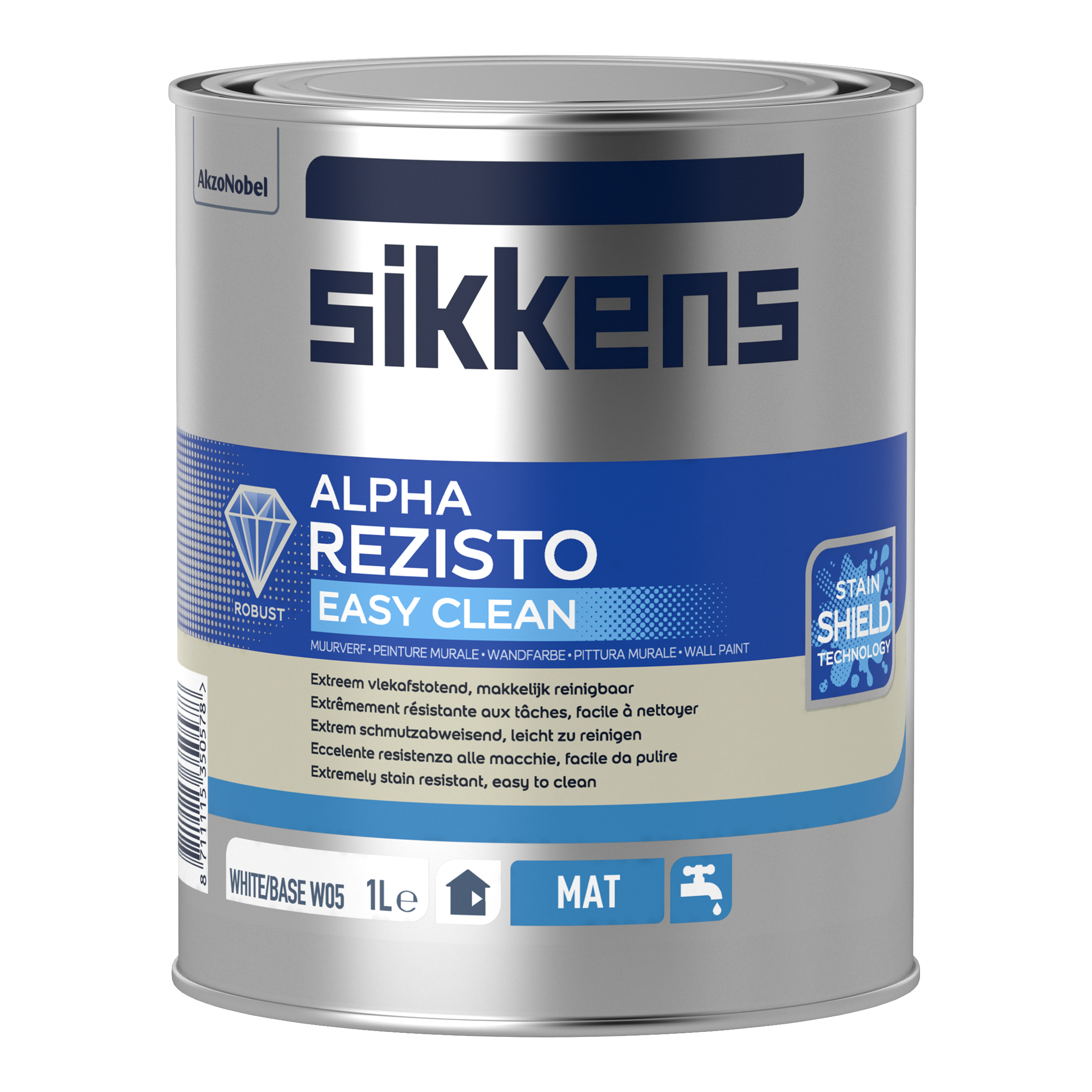 Easy Clean Base Po SIKKENS Alpha Rezisto Easy Clean, Base W05, 1 l