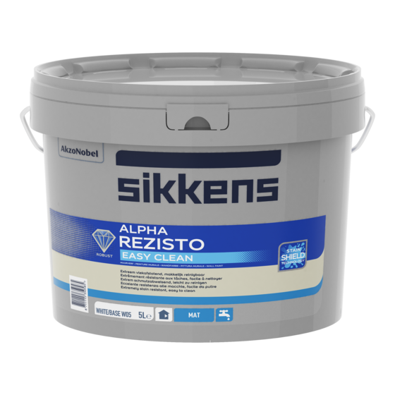 SIKKENS Alpha Rezisto Easy Clean, Base W05, 5 l