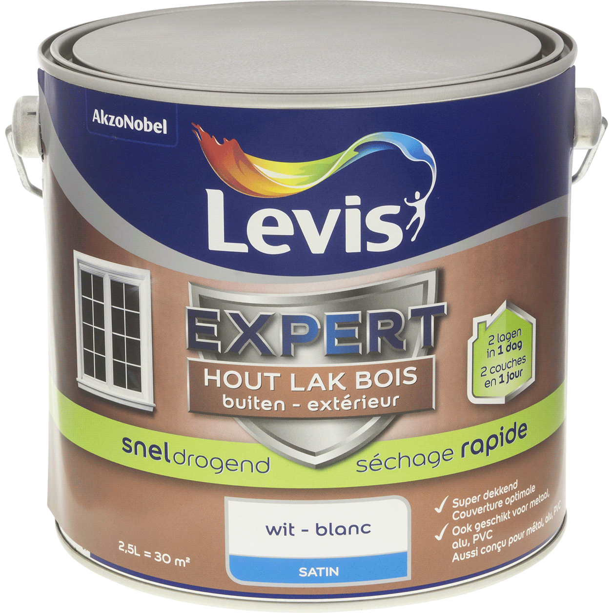 Expert Hout Lak Buiten Sneldrogend Satin
