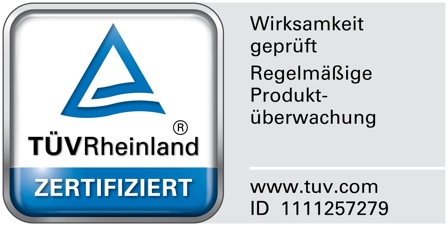 Auszeichnung mit dem TÜV-Gutachten