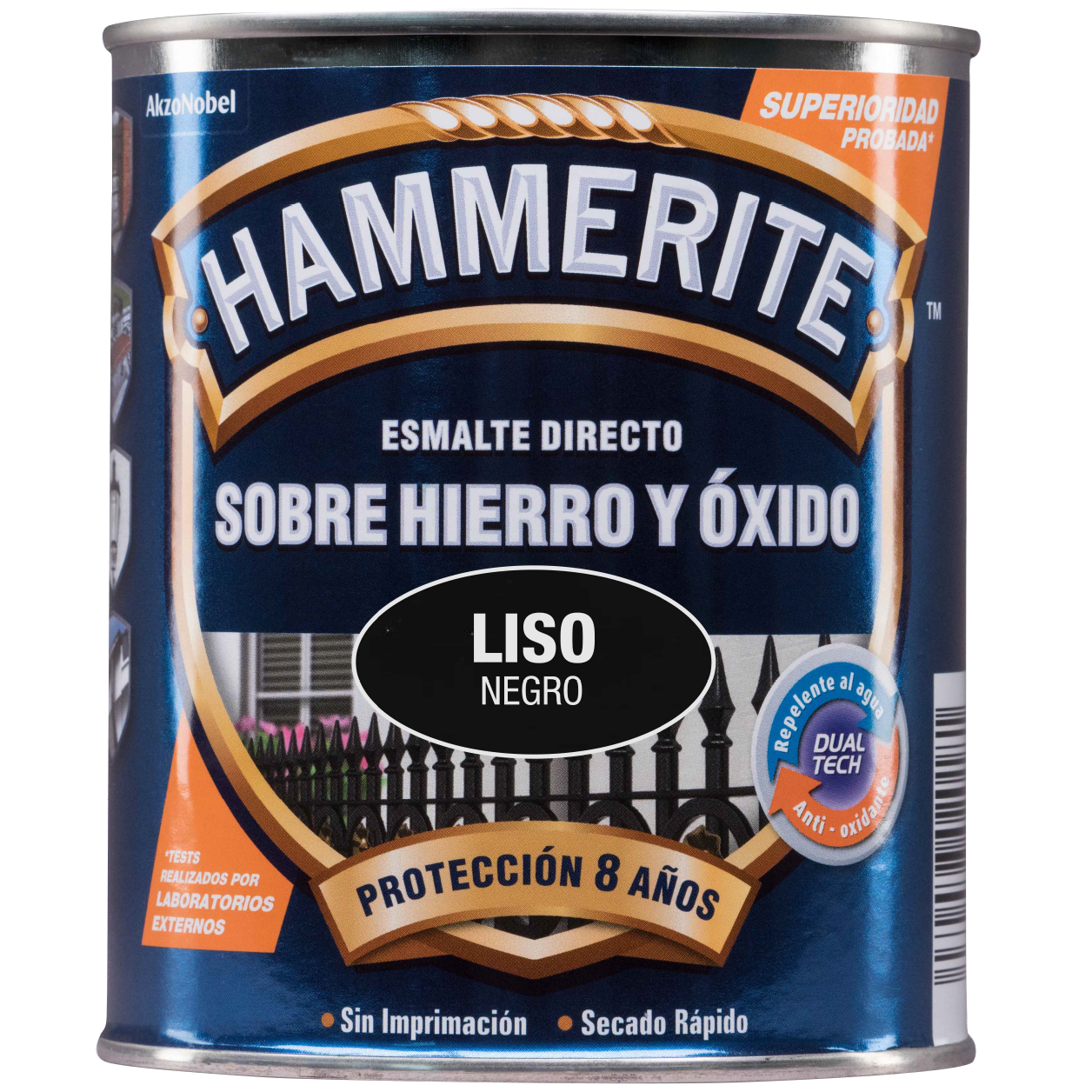 Esmalte Directo sobre Hierro y óxido Acabado Liso Brillante