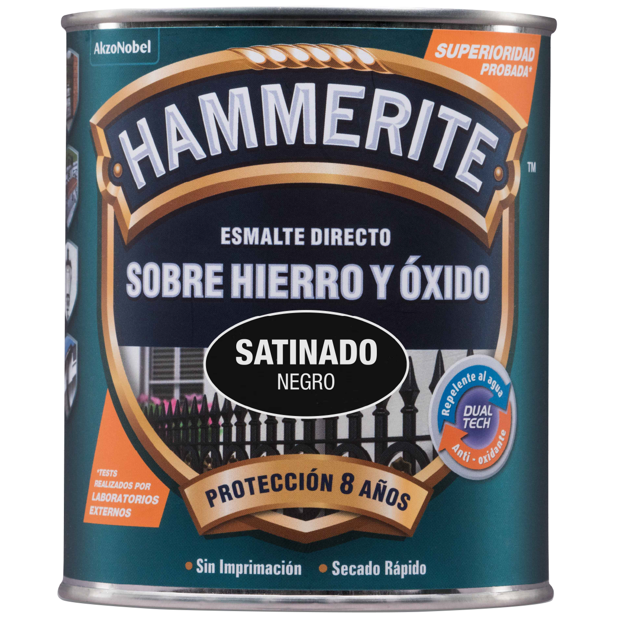 Esmalte Directo sobre Hierro y óxido Acabado Satinado