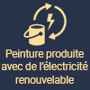 Peinture produite avec de l'électricité renouvelable