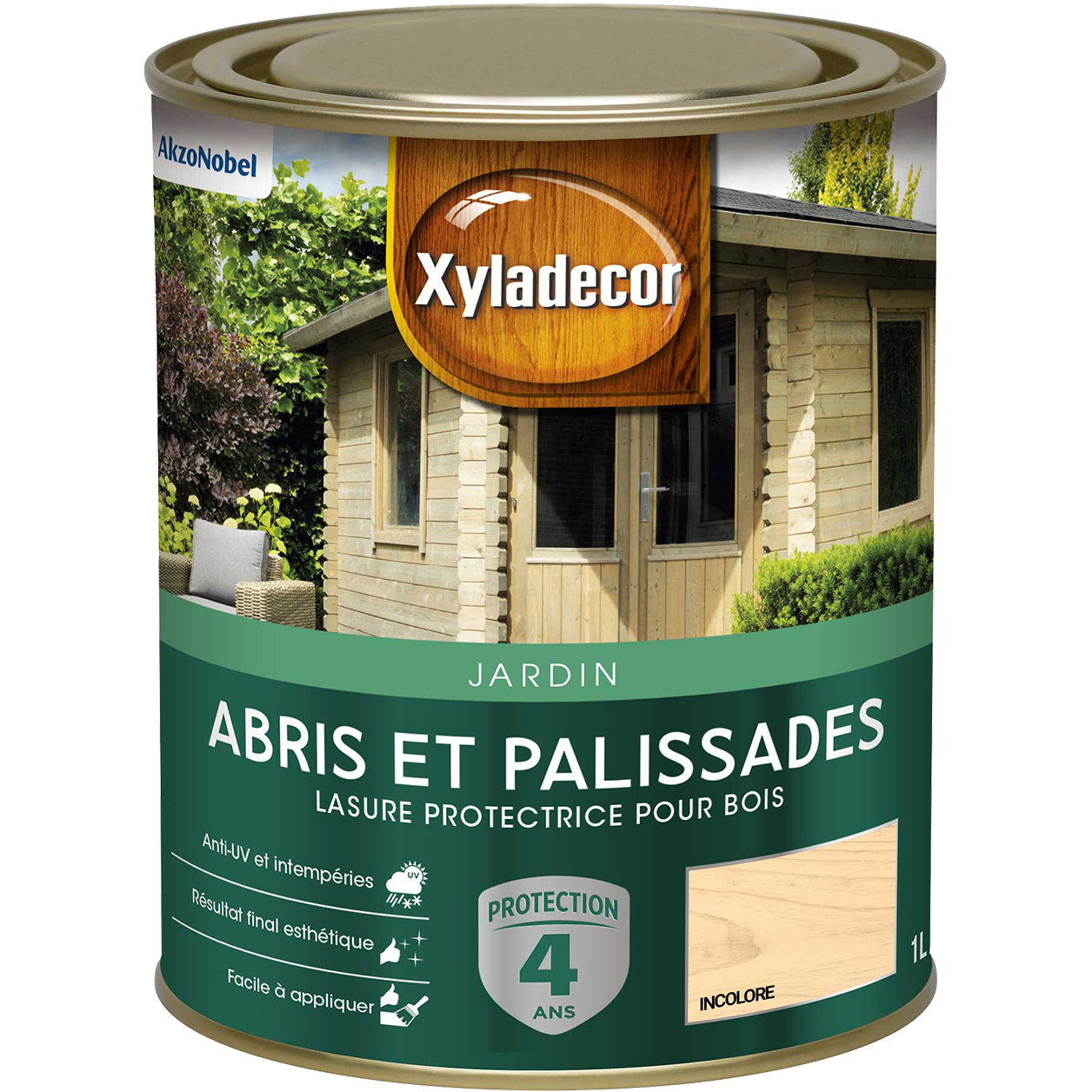 Lasure Protectrice pour bois extérieur Abris et Palissades Mat Translucide