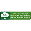 Fabriqué à partir de matière renouvelable