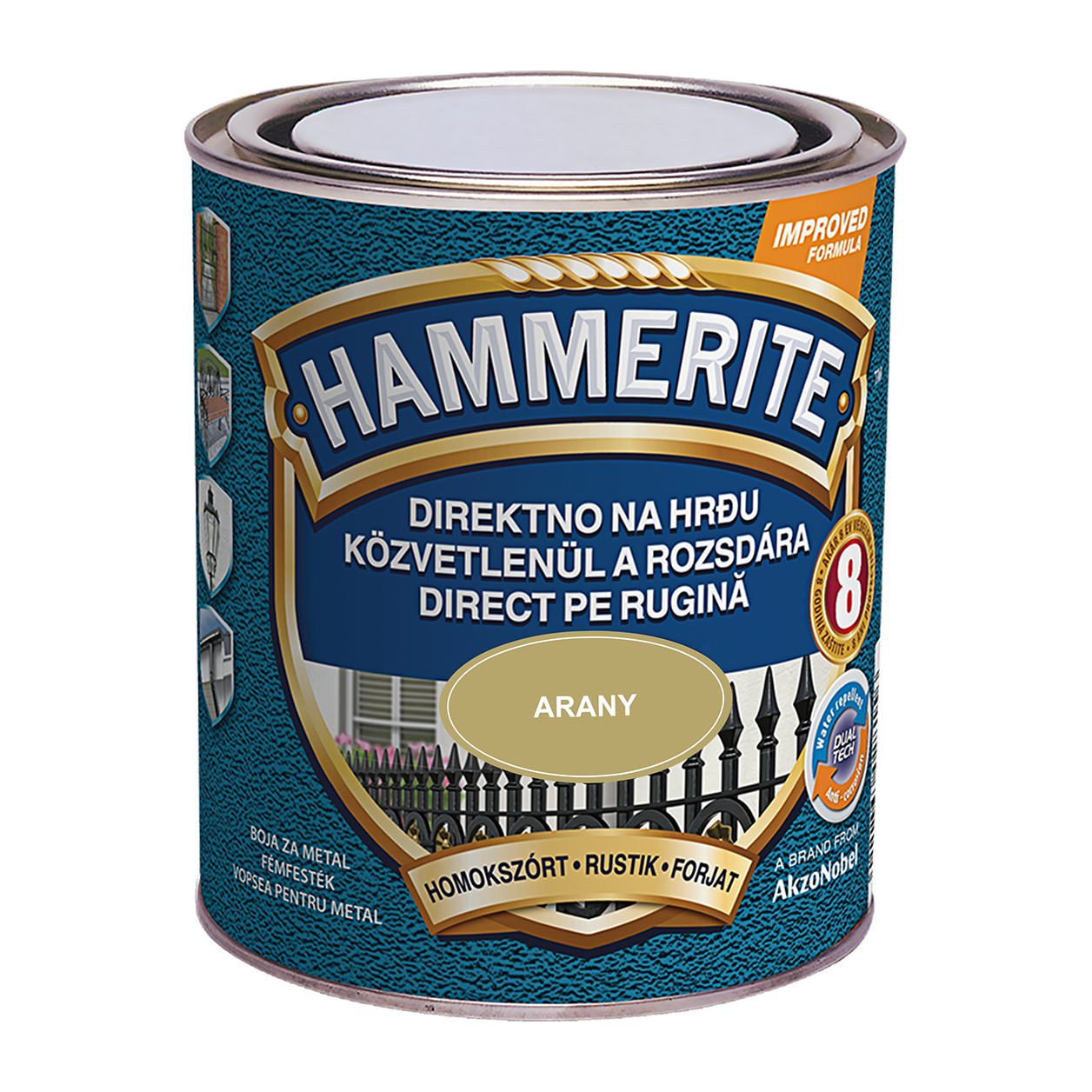 Hammerite Közvetlenül a Rozsdára homokszórt