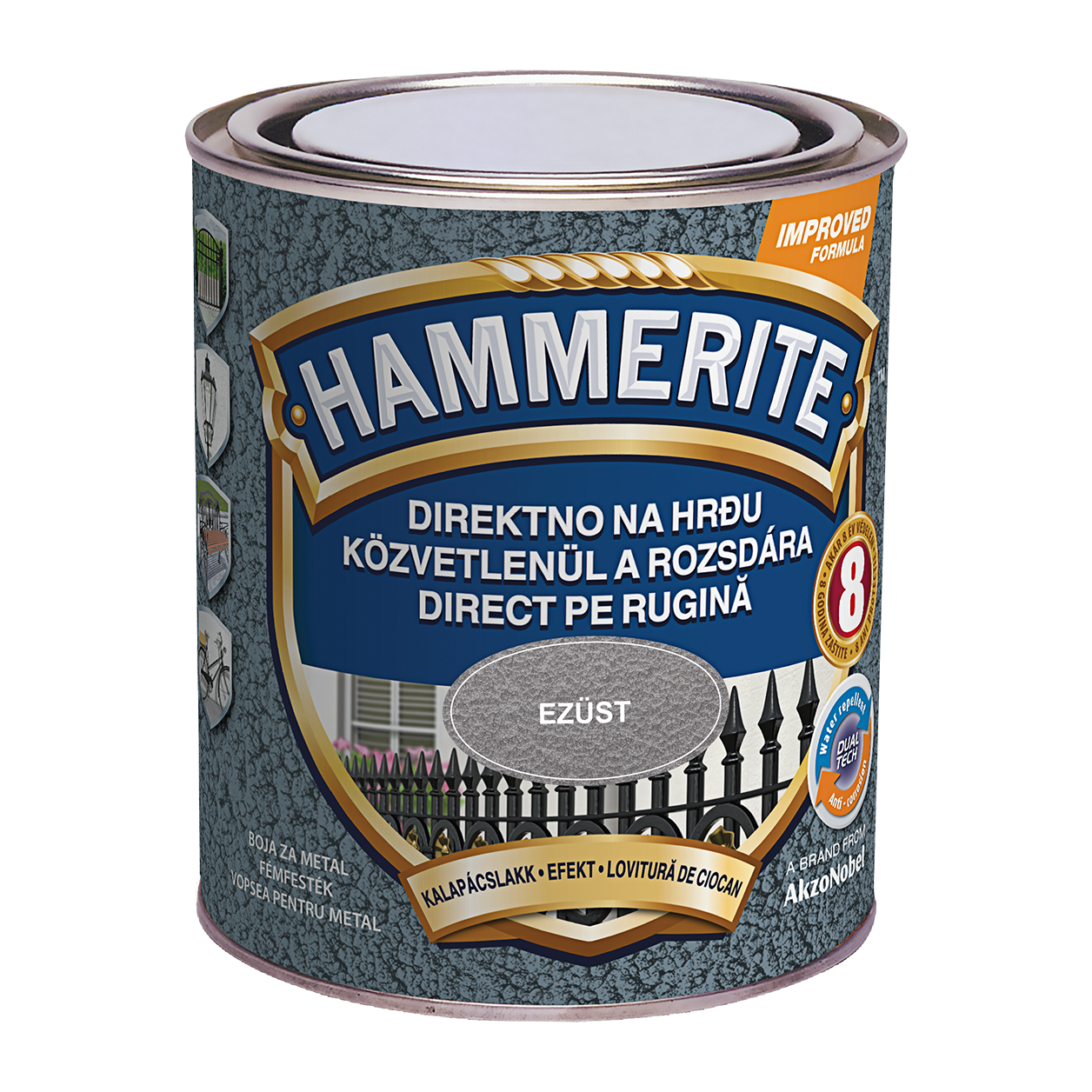 Hammerite Közvetlenül a Rozsdára kalapácslakk