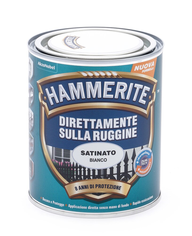 Direttamente Su Ruggine Grigio Brillante 