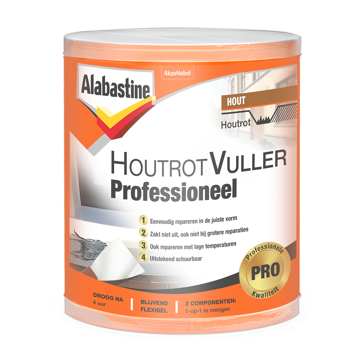 Alabastine Houtrotvuller Professioneel product packshot