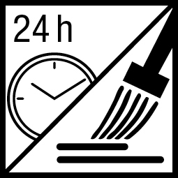 Overschilderbaar na 24 h