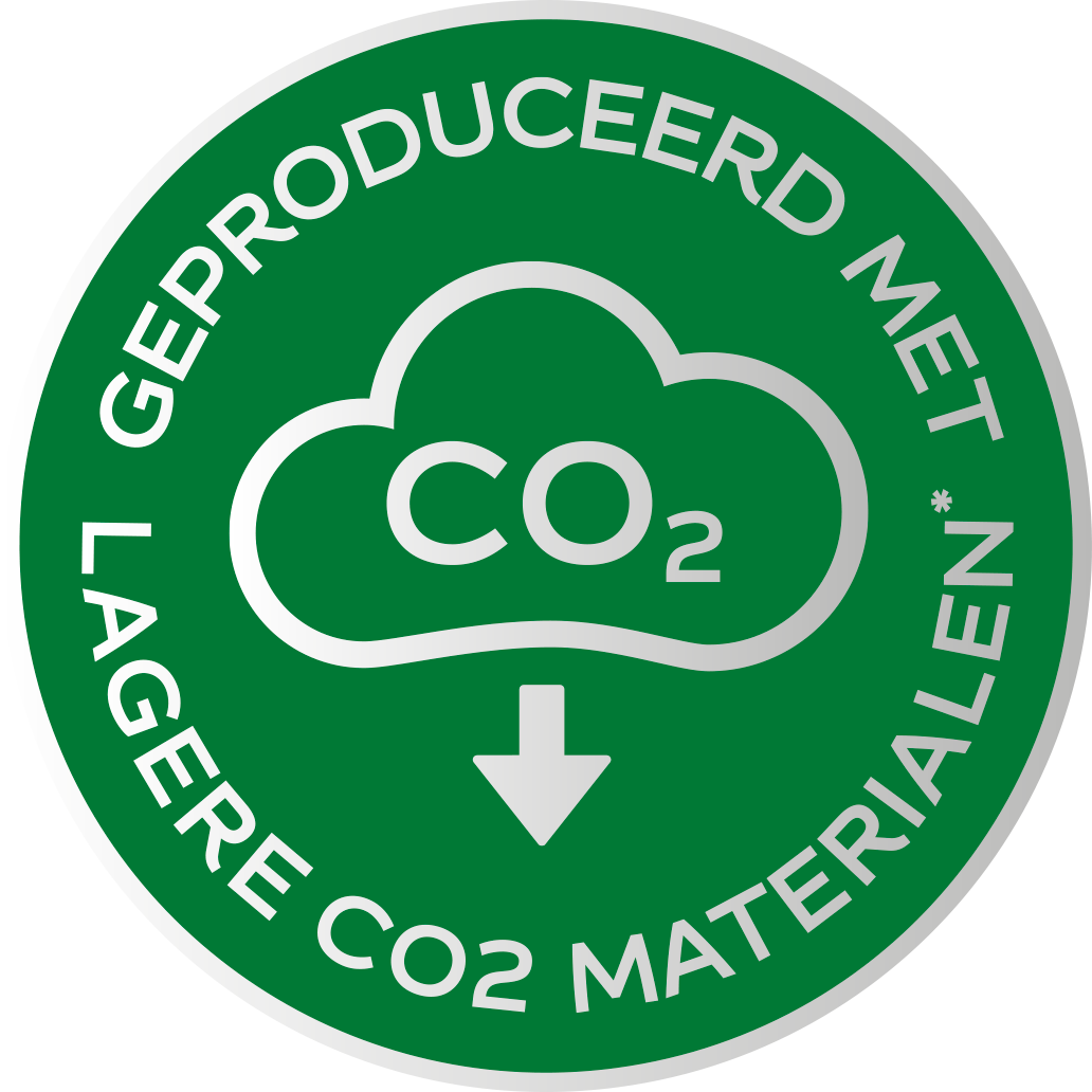 Geproduceerd met lagere CO₂ materialen