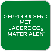 Geproduceerd met lagere CO₂ materialen