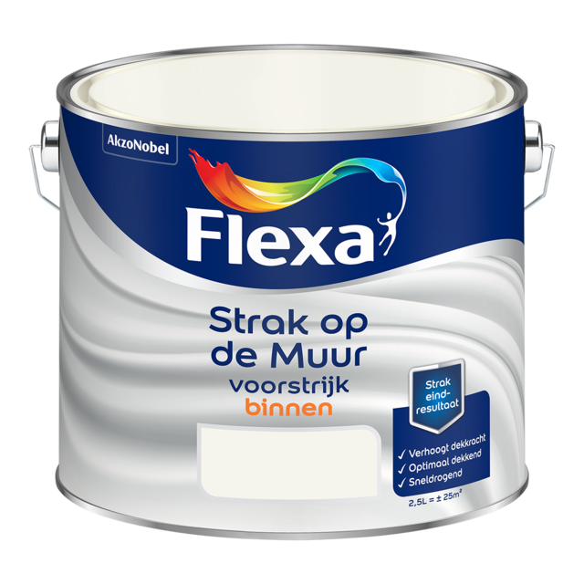 Flexa Strak op de Muur Binnen Voorstrijk product packshot