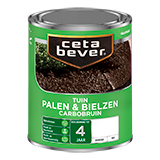 Tuinbeits Palen & Bielzen Beits Carbobruin