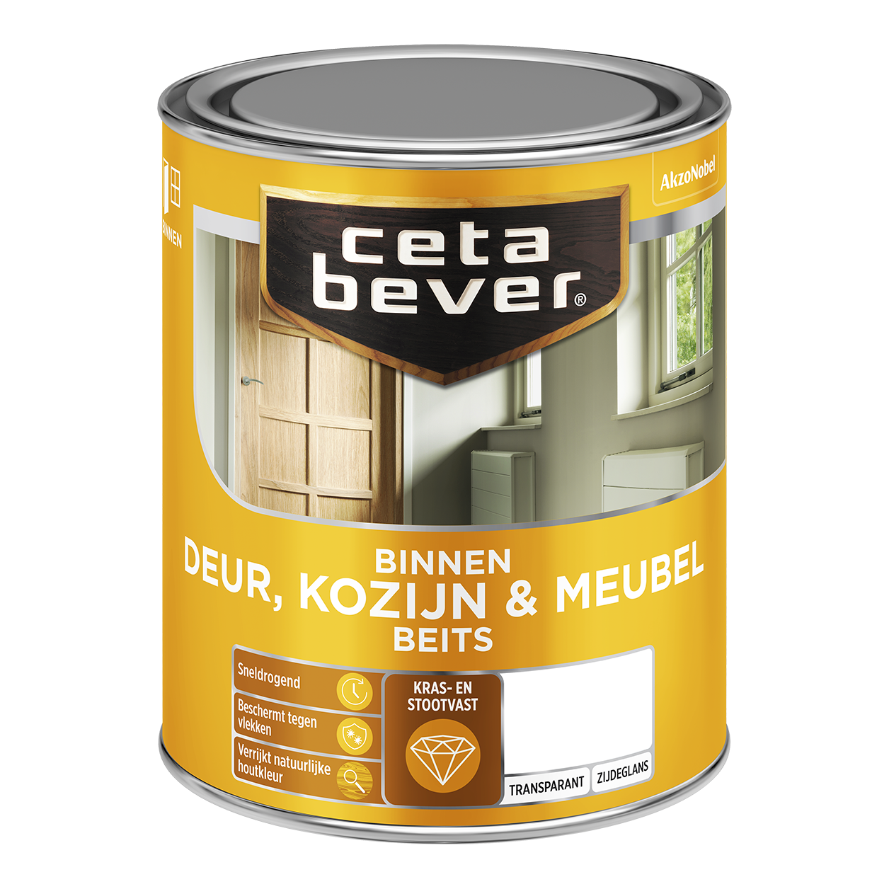 Binnenbeits Deur, Kozijn & Meubel Transparant Zijdeglans