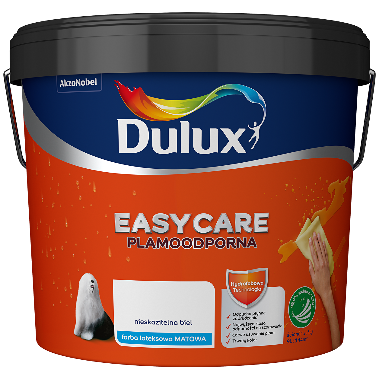 Dulux EasyCare Biała 9l