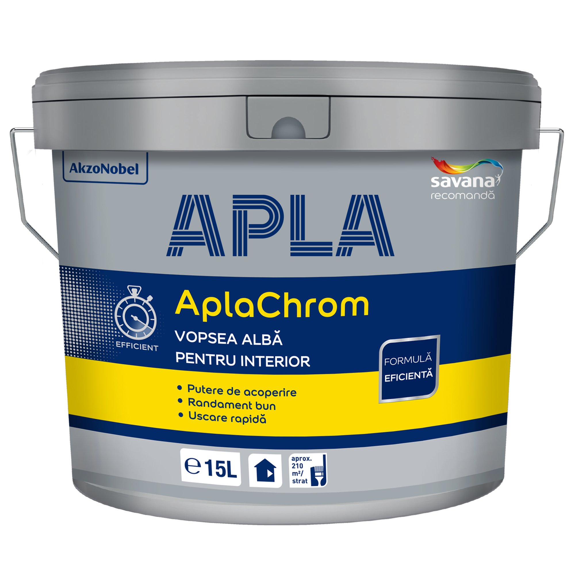 AplaChrom vopsea lavabilă albă pentru interior