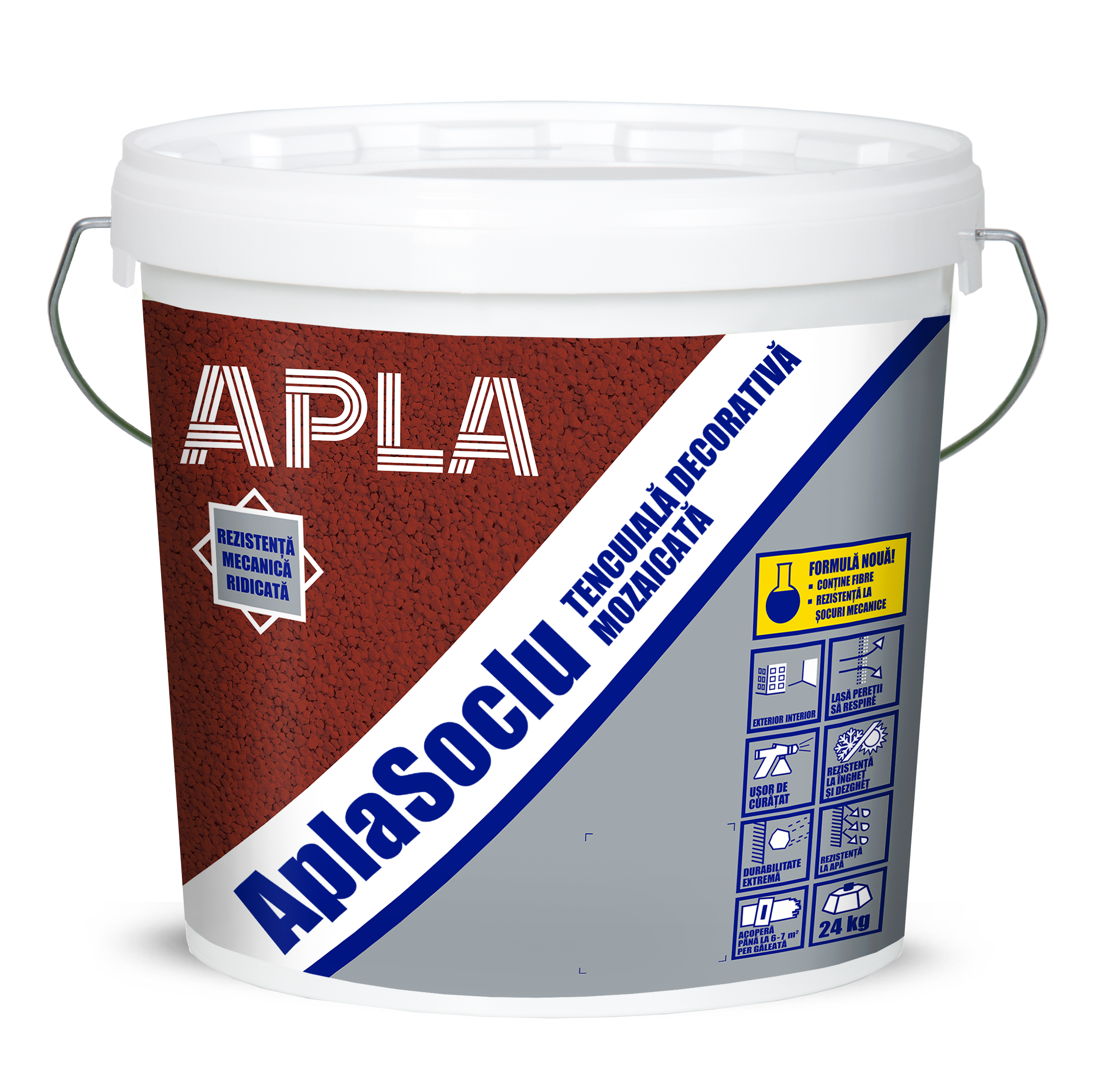 AplaSoclu tencuială decorativă mozaicată