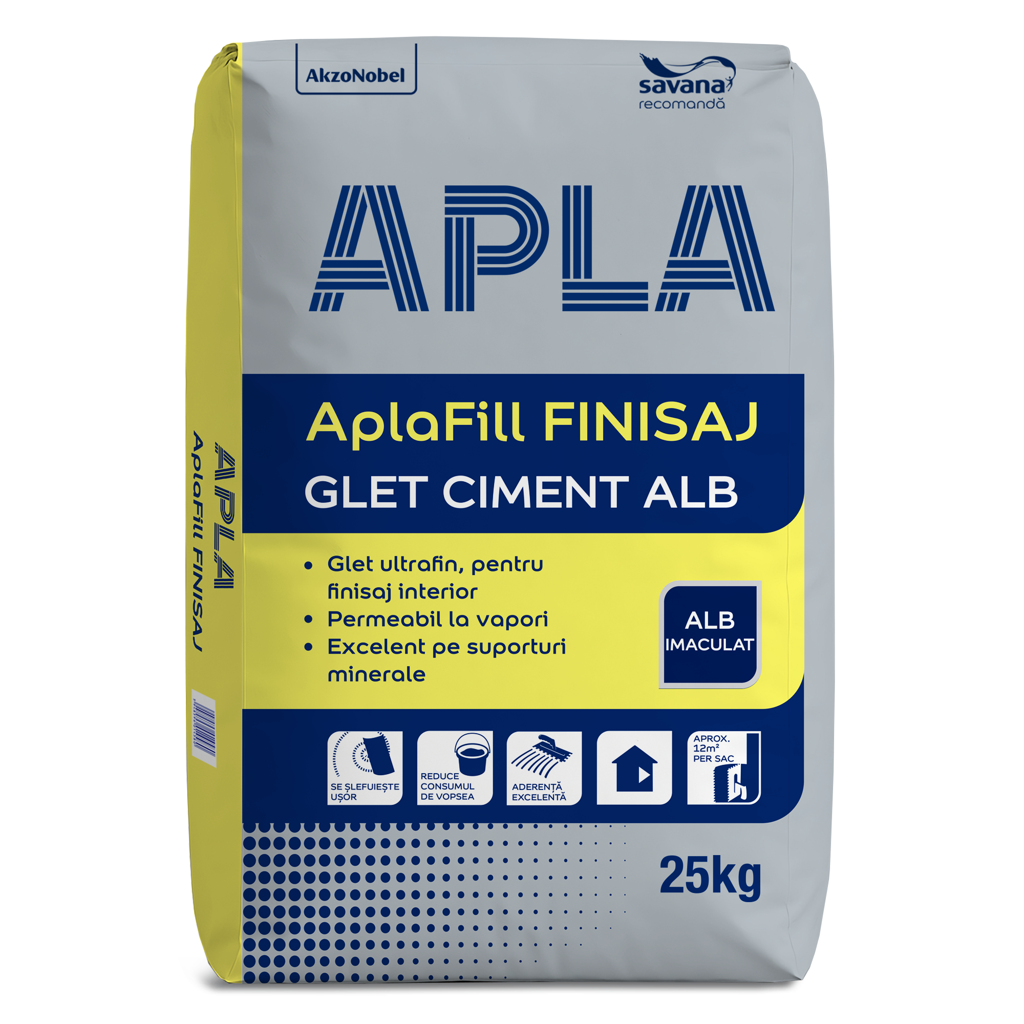 AplaFill FINISAJ Glet pe baza de ciment alb pentru interior