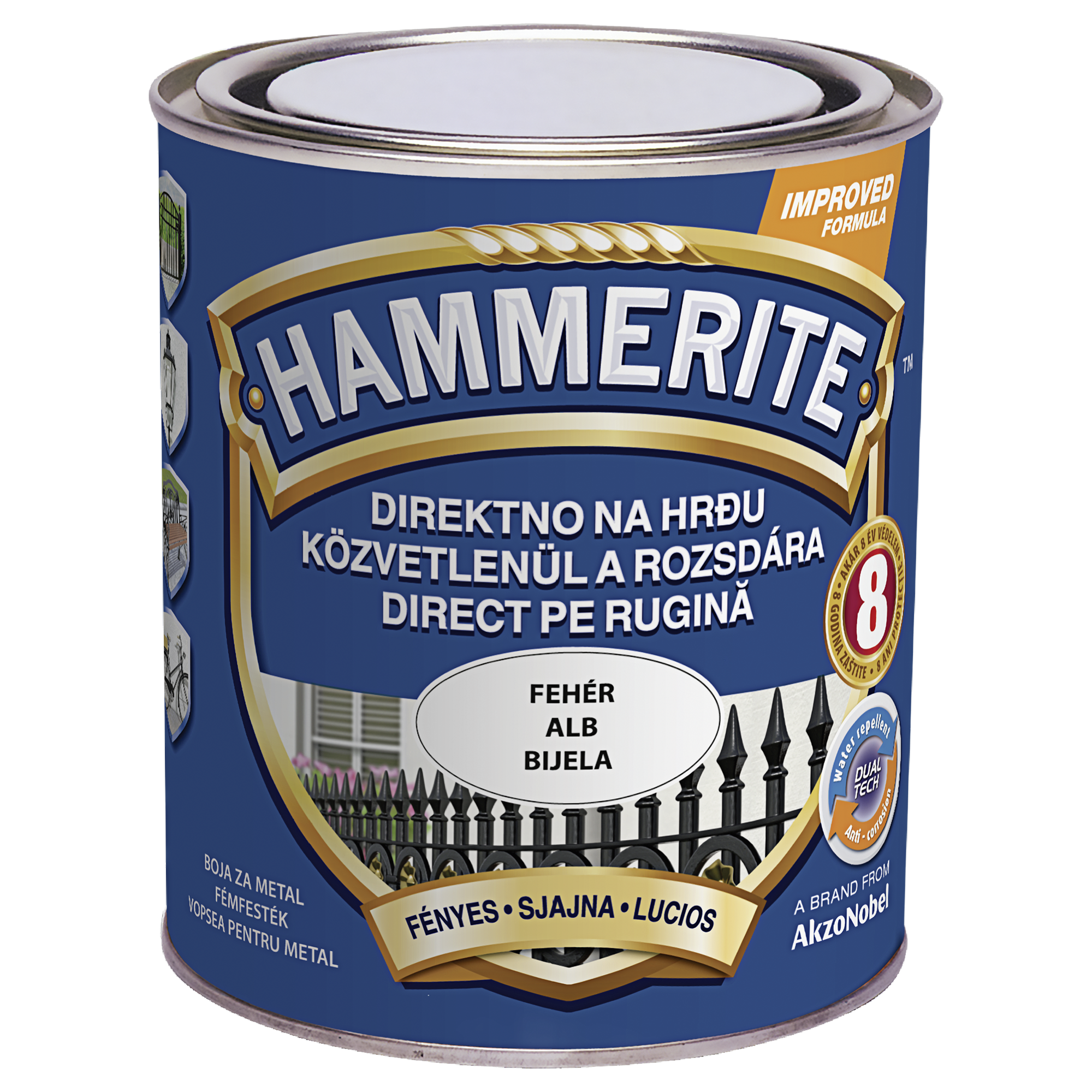 Hammerite email cu efect lucios