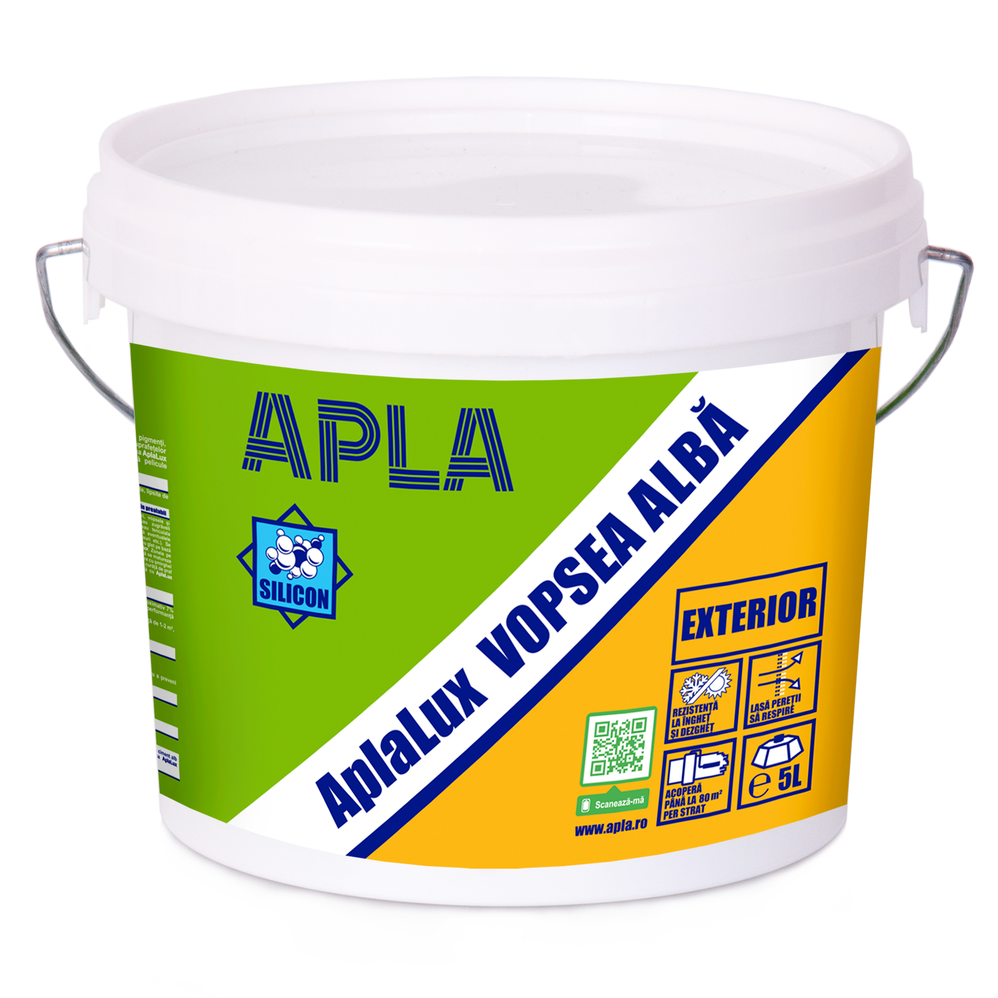 AplaLux vopsea superlavabilă albă exterior