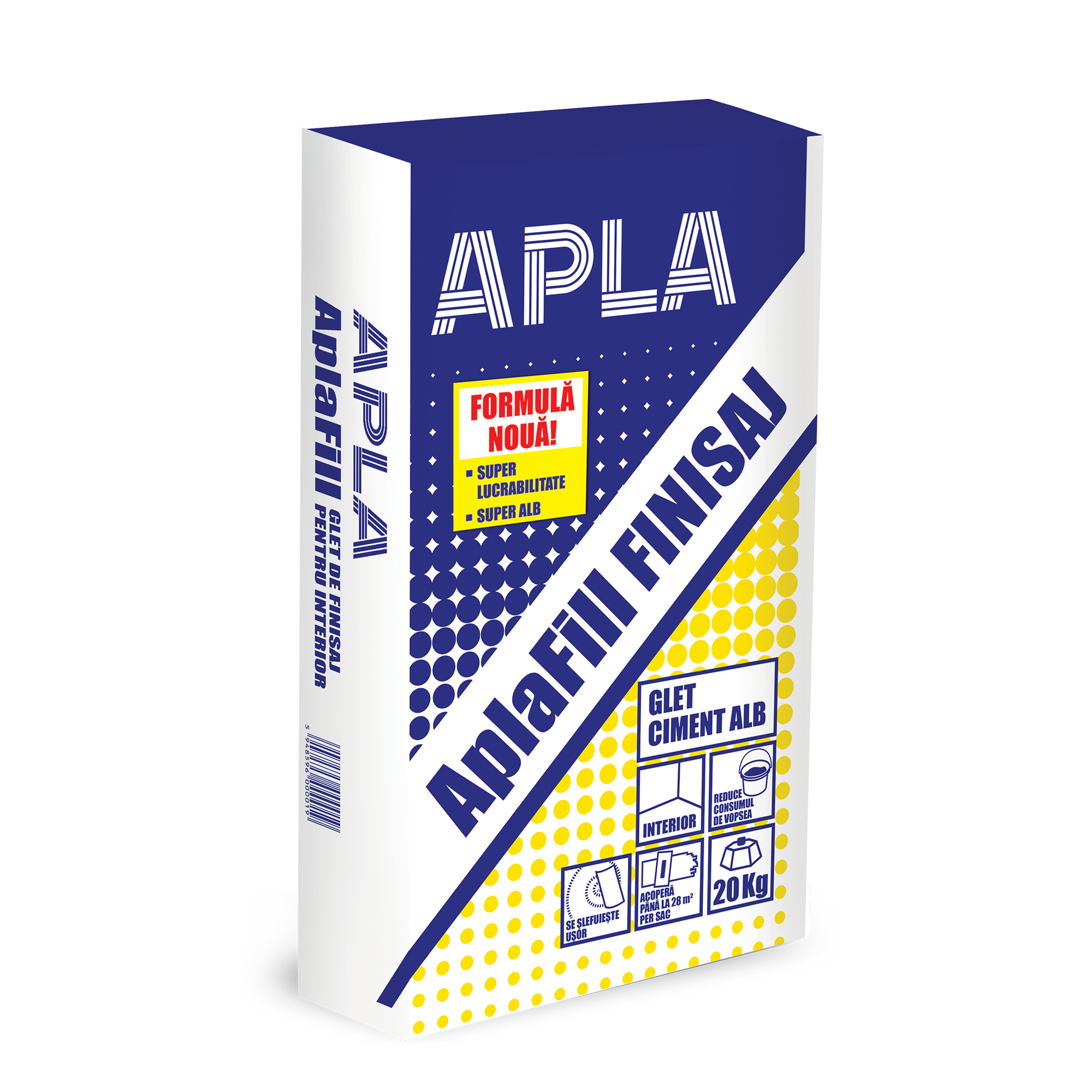 AplaFill FINISAJ Glet pe baza de ciment alb pentru interior