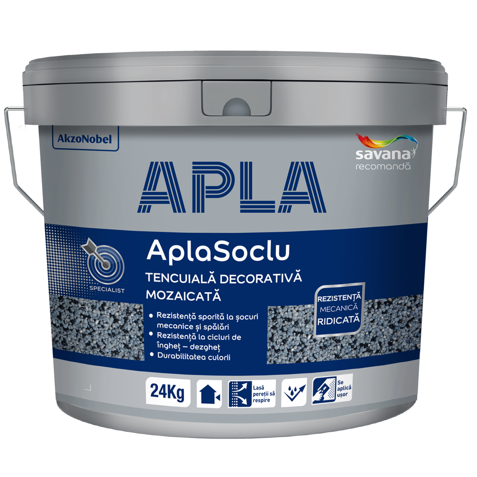 AplaSoclu tencuială decorativă mozaicată