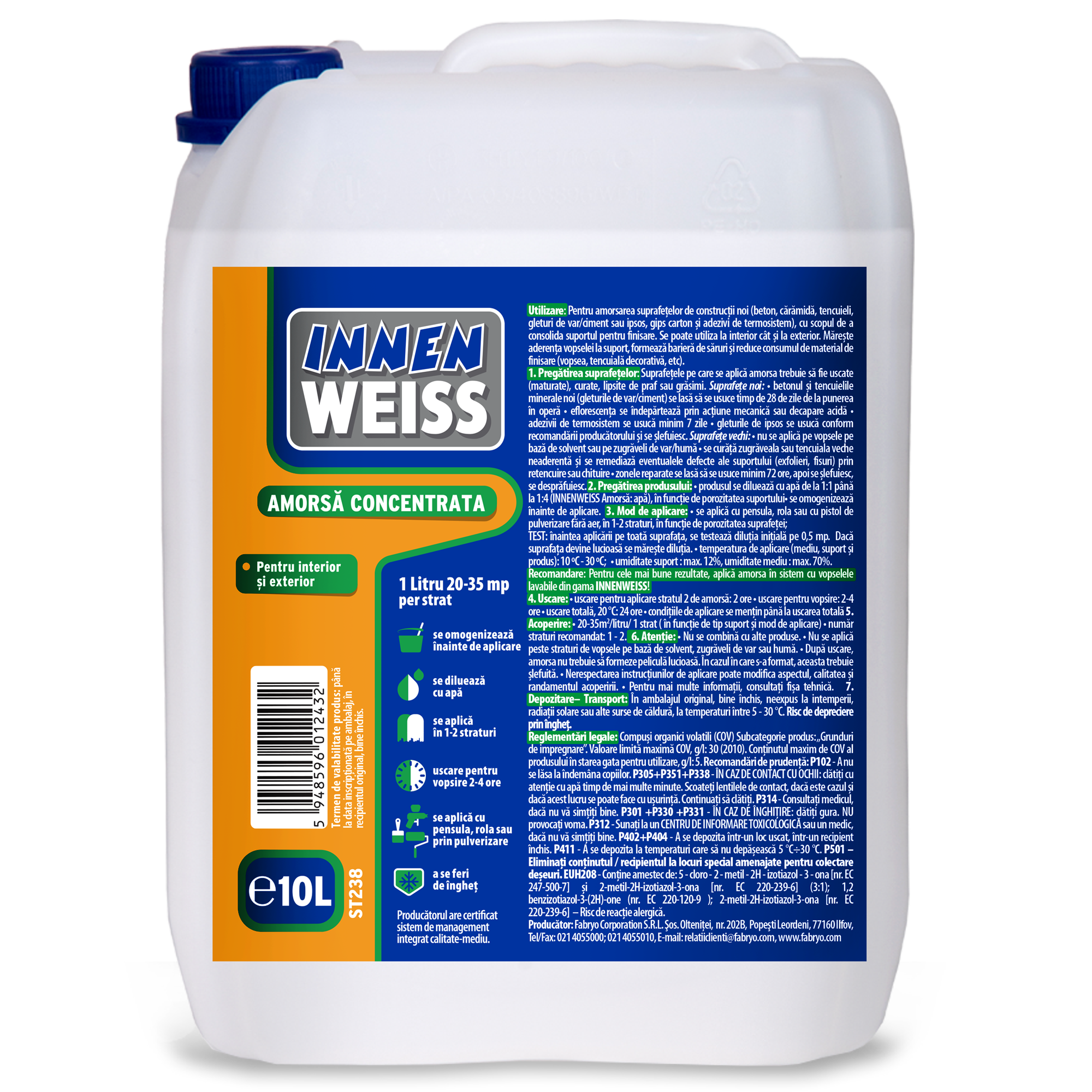 Innenweiss amorsă concentrată