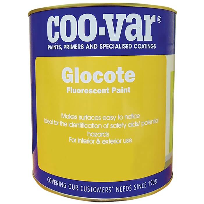 Coo-Var Glocote Fluorescent Paint - Orange 5L
