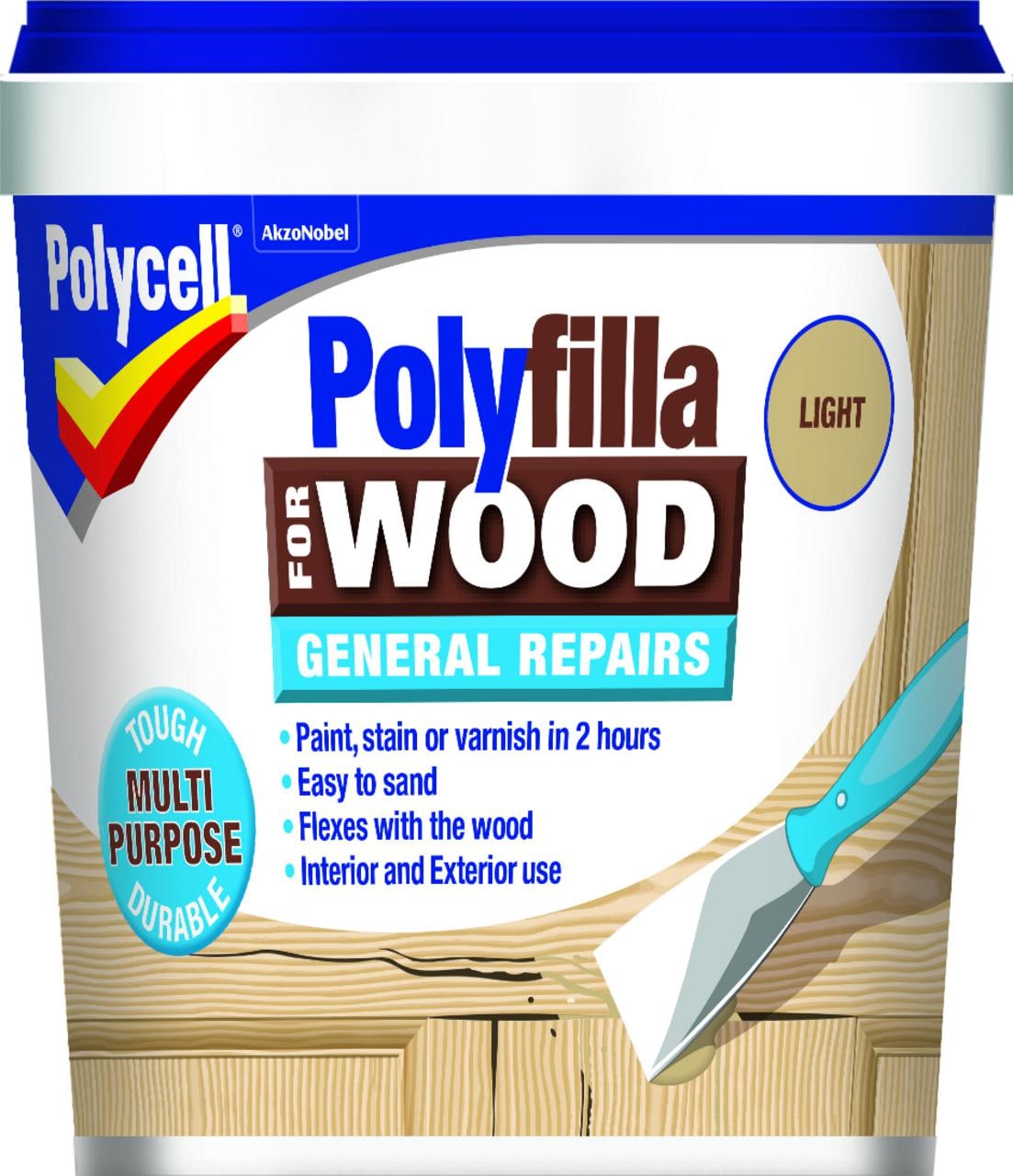 Polycell Polyfilla for Wood General Repairs Tub