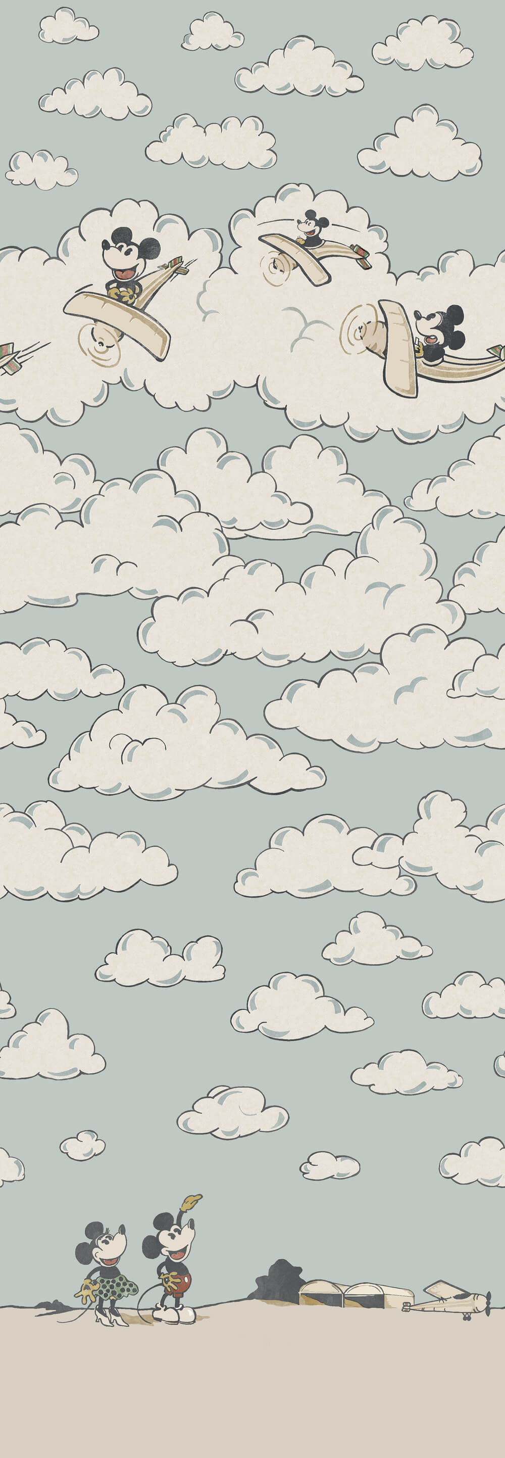 Sanderson x Disney Mickey In The Clouds Wallpaper
