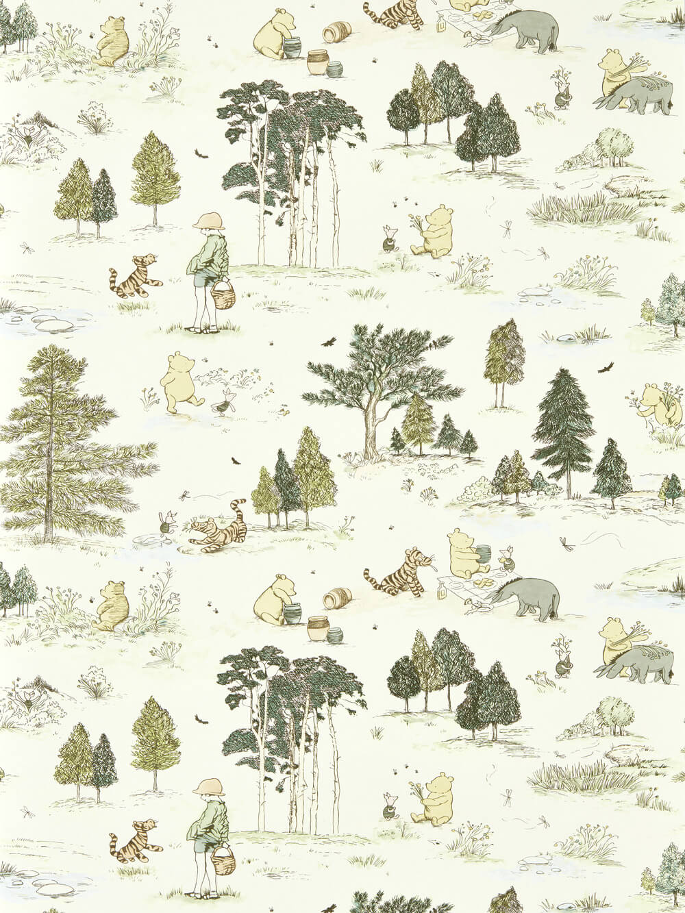 Sanderson x Disney Winnie The Pooh Wallpaper