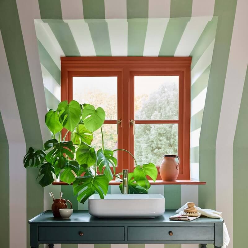 Little Greene Broad Stripe Wallpaper