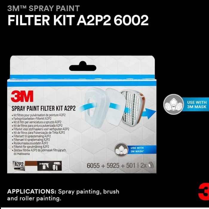 3M Spray Paint Filters 6002CR 1Kit