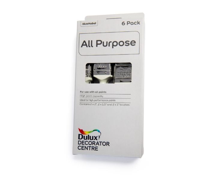 Dulux Decorator Centre Blended Bristle All Purpose Brush - 6 Pack FSC