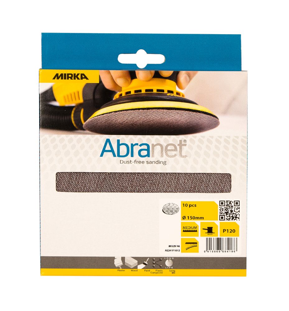 Mirka Abranet 150mm Sanding Discs pack of 10