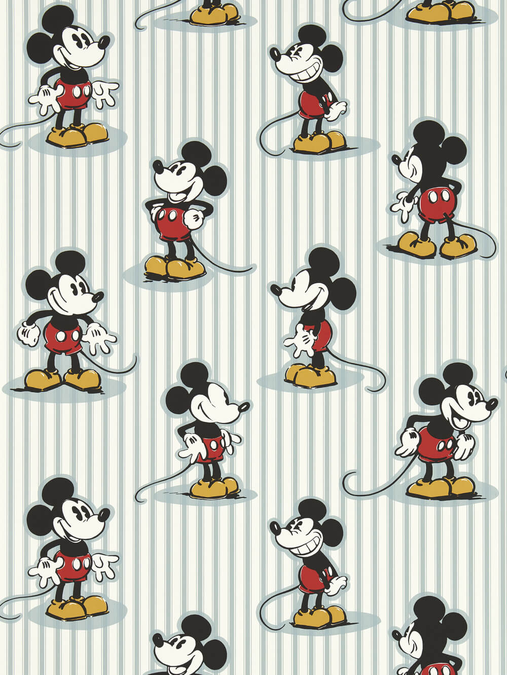 Sanderson x Disney Mickey Stripe Wallpaper