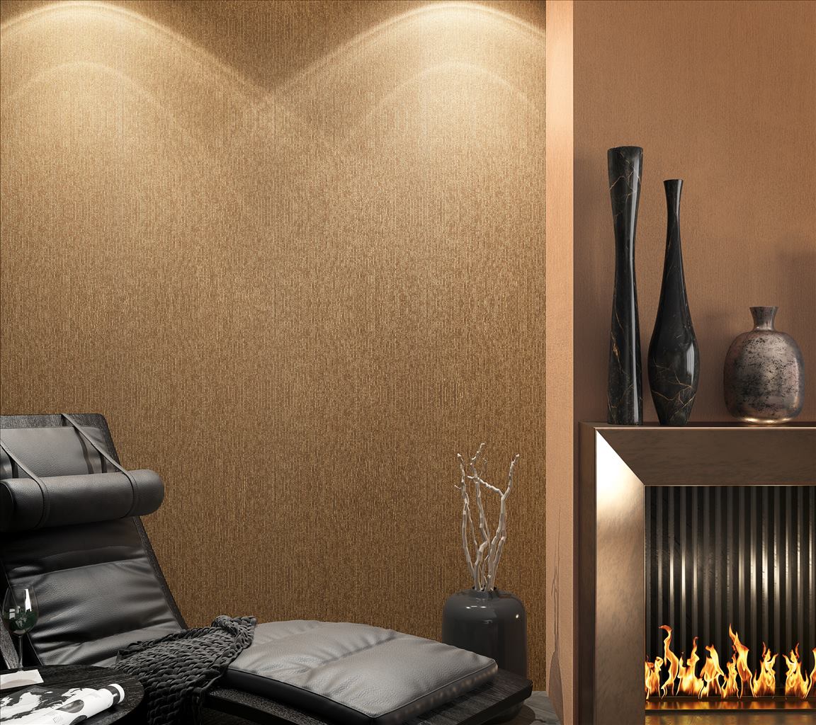 Galerie Avalon Metallic Industrial Stripe Wallpaper