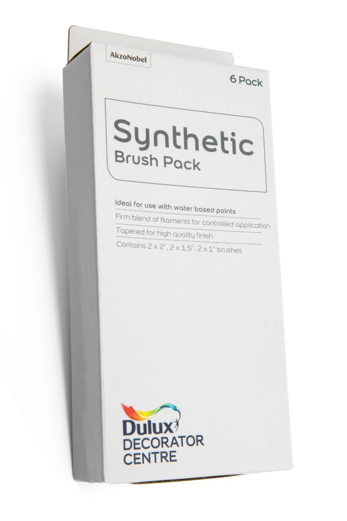 Dulux Decorator Centre Synthetic Brush FSC 6 Pack