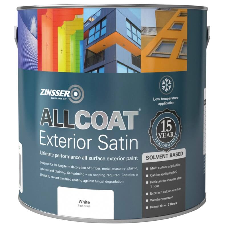 Zinsser Allcoat Exterior Solvent Based Satin