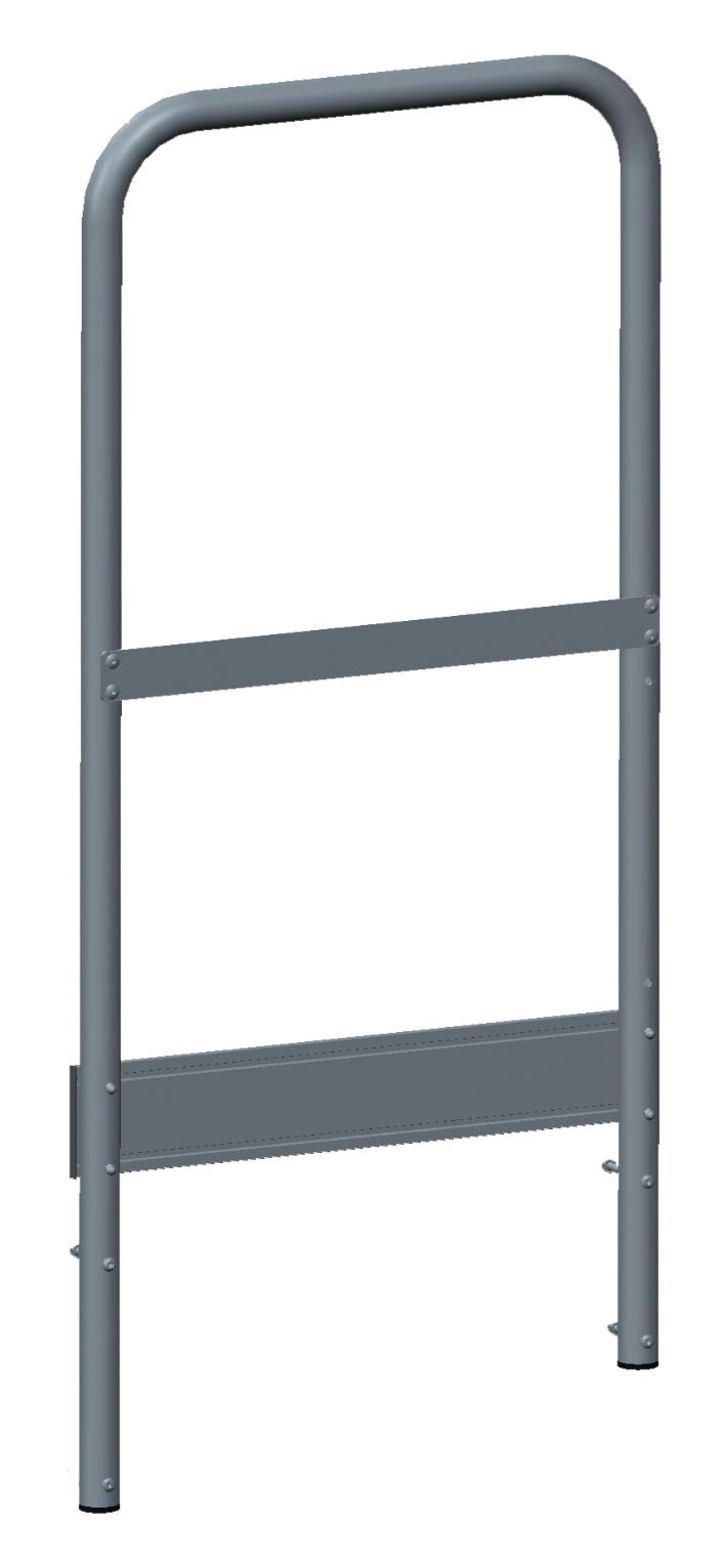 TB Davies KING-POD Aluminium Fixed Industrial Podium Step Handrail