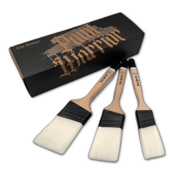 Paint Warrior Badger Angle Brush Set