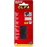 Olfa Professional Razor Edge Glass Scraper Blades 6 pack